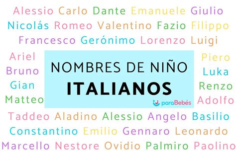 hombre italiano|163 Nombres de niño de origen Italiano